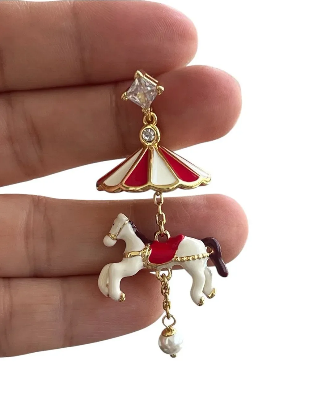 Kate Spade Winter Wonderland Carousel Drop Earrings